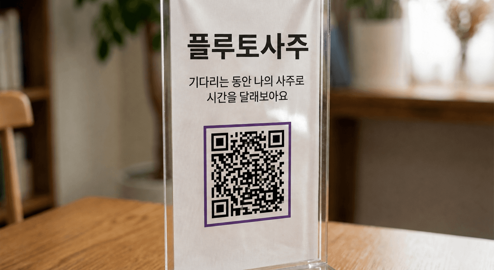 QR 제작물 배너 예시